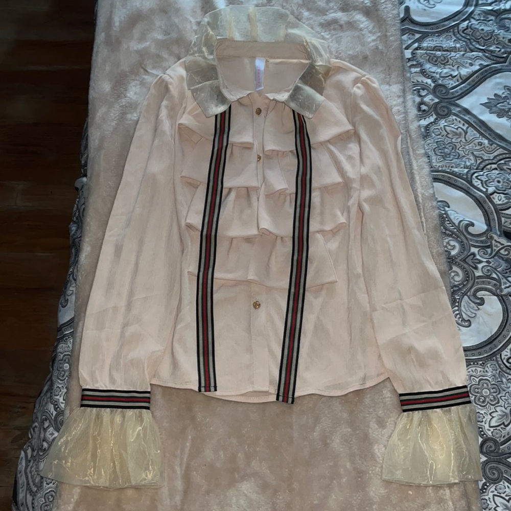 Collared Tan top